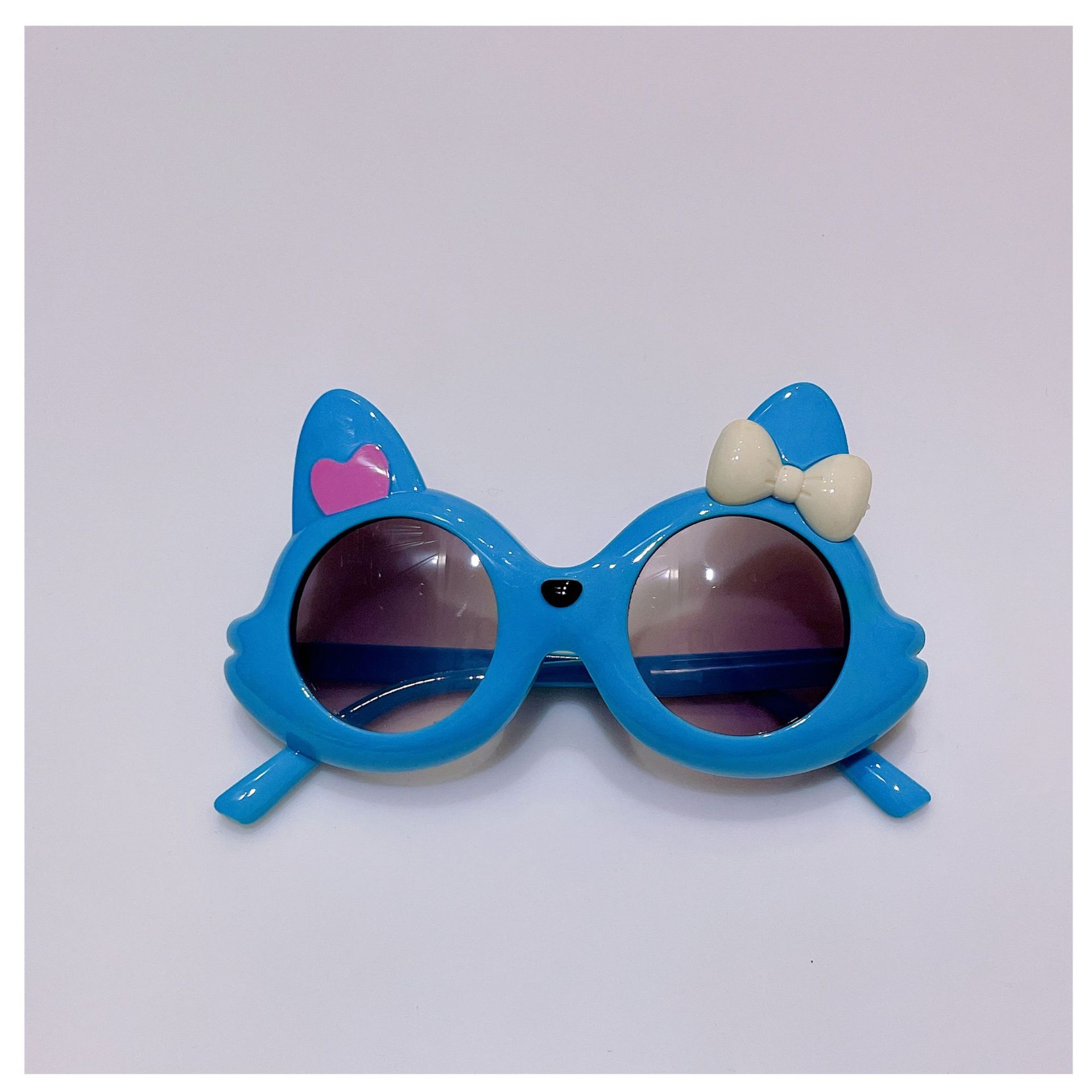 New Kids Sunglasses Cute Cartoon Fox Color Sunglasses for Boys and Girls Summer UV Protection Sun Protection Glasses