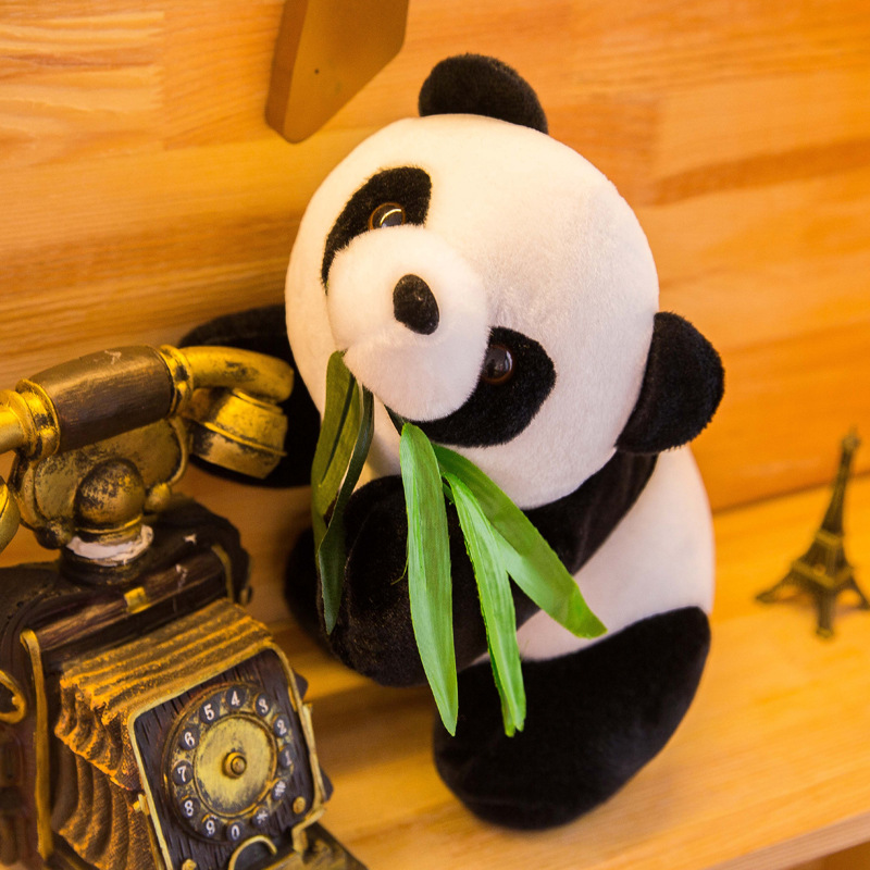 Cute Little Panda Plush Toy National Treasure Simulation Giant Panda Doll Tourist Souvenir Doll Ragdoll Wholesale