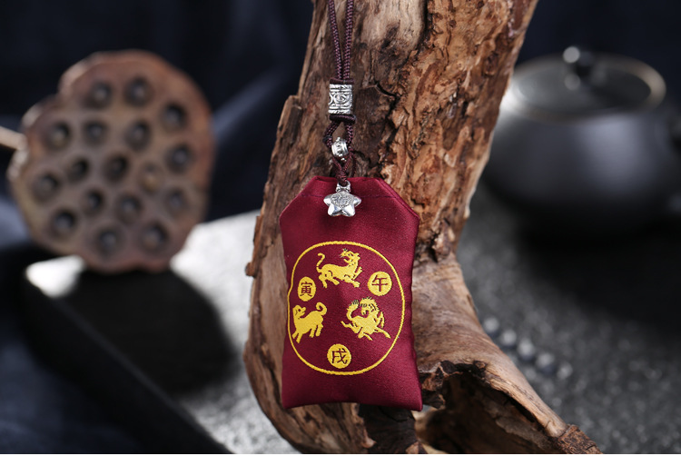 平安符福袋三合六合小福袋贵人福带平安符生肖福袋风水用品结缘符