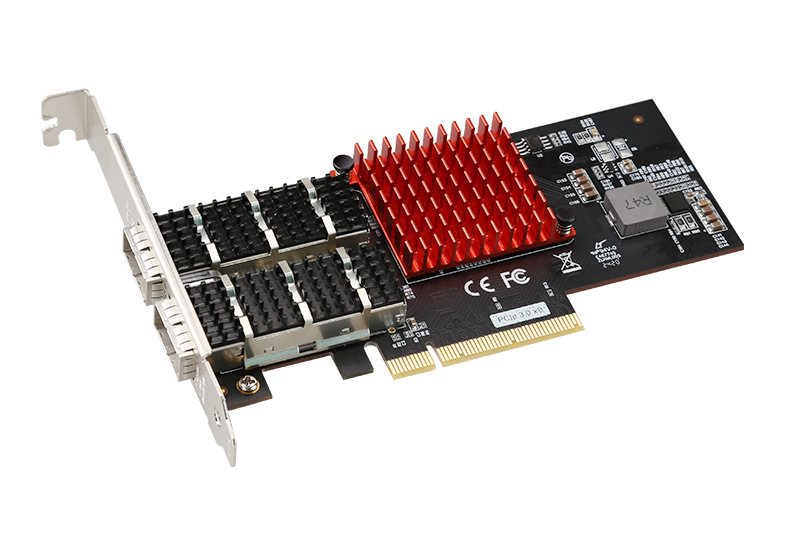 pcie3.0 8x双口40gqsfp网卡xl710- bm2万兆网卡
