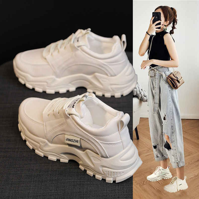 Dad Shoes Women's Shoes Ins Fashionable 2023 Spring New Platform Sports Casual Shoes Women's Foreign Trade Wholesale Women's Shoes