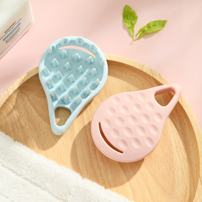 Silicone Bath Brush Anti-Itching Head Scratching Tool Head Massage Brush Bath Shampoo Comb Scratching Meridian Comb Can Replace Hair