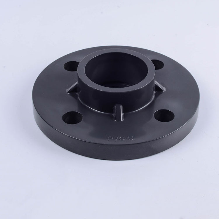upv一体法兰pvc法兰盘一体圈连体法兰片圆形接头工业管件化工配件