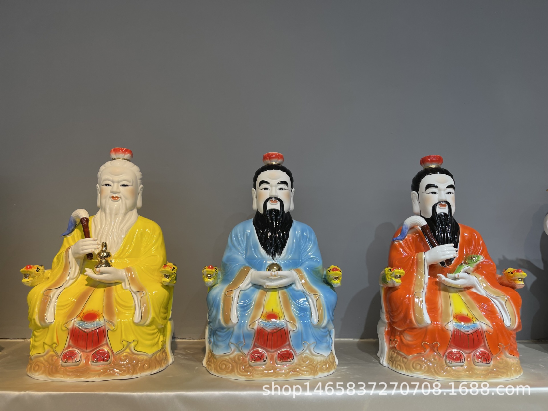 19寸三清太清道德天尊太白金星道祖 法器法师陶瓷