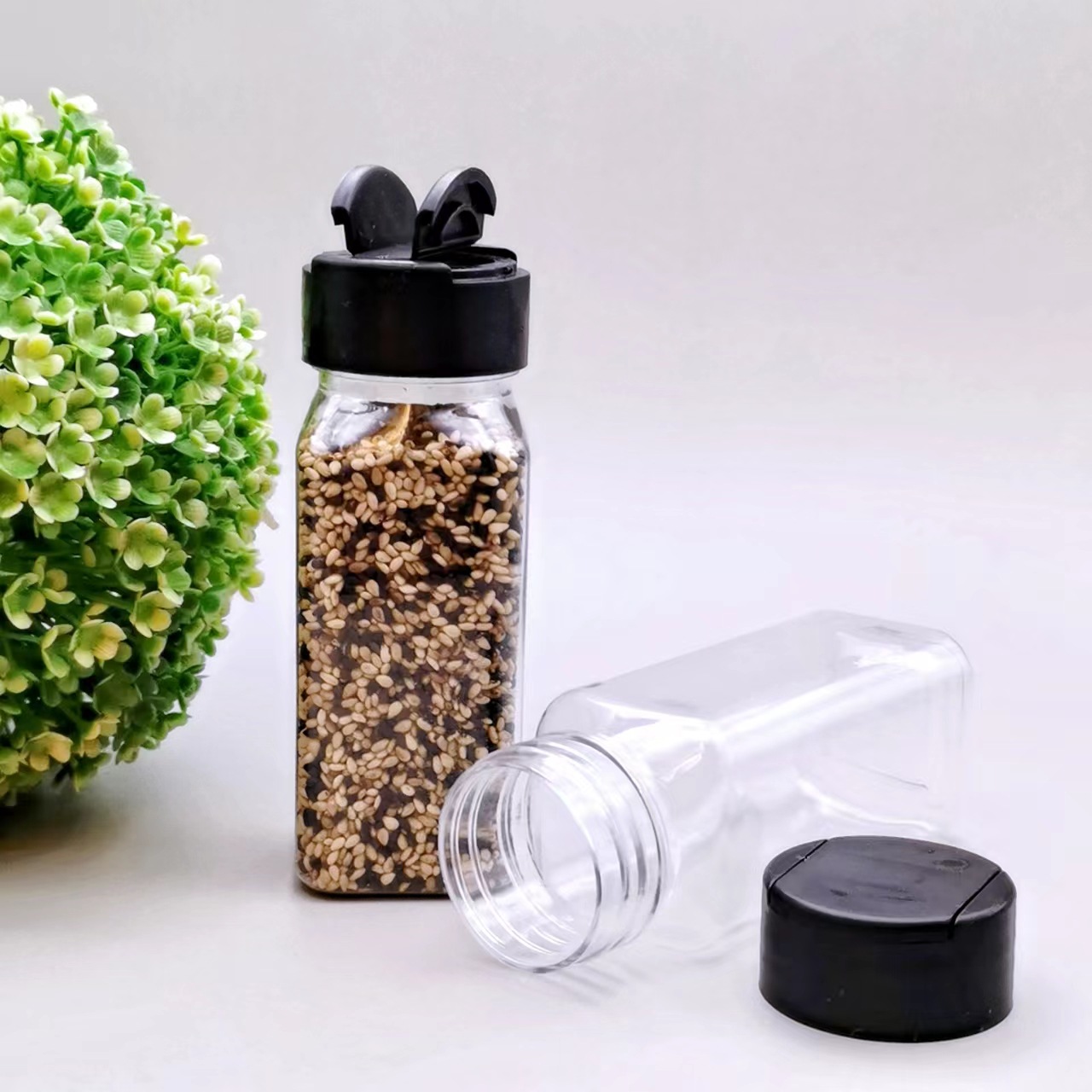 食品级pet调味品塑料瓶孜然粉盐瓶佐料瓶调料胡椒粉瓶子100ml