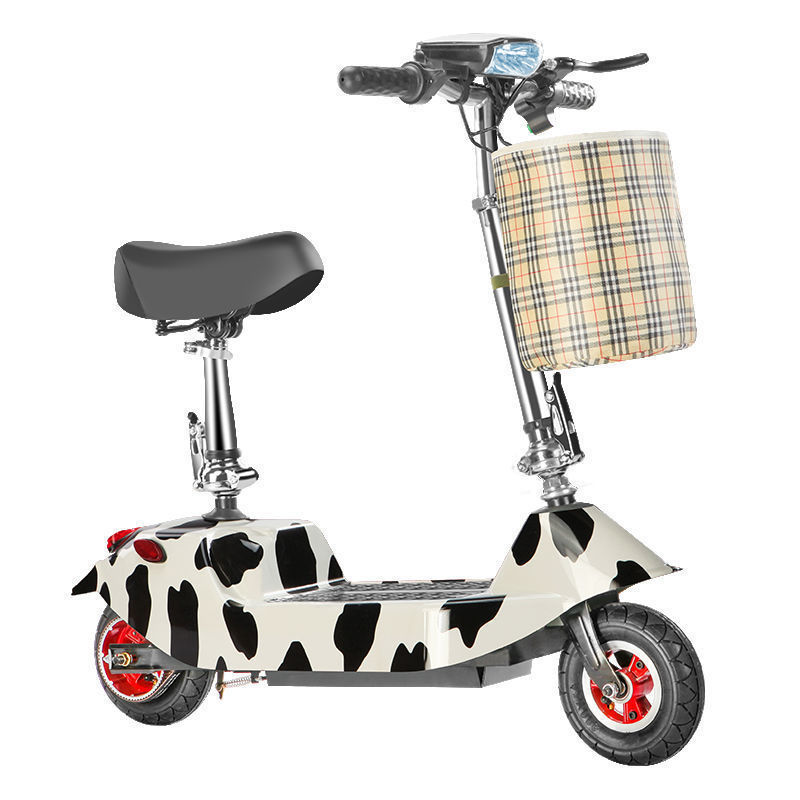 小海豚迷你电动滑板车可折叠锂电动自行车成人车小型代步车电瓶车