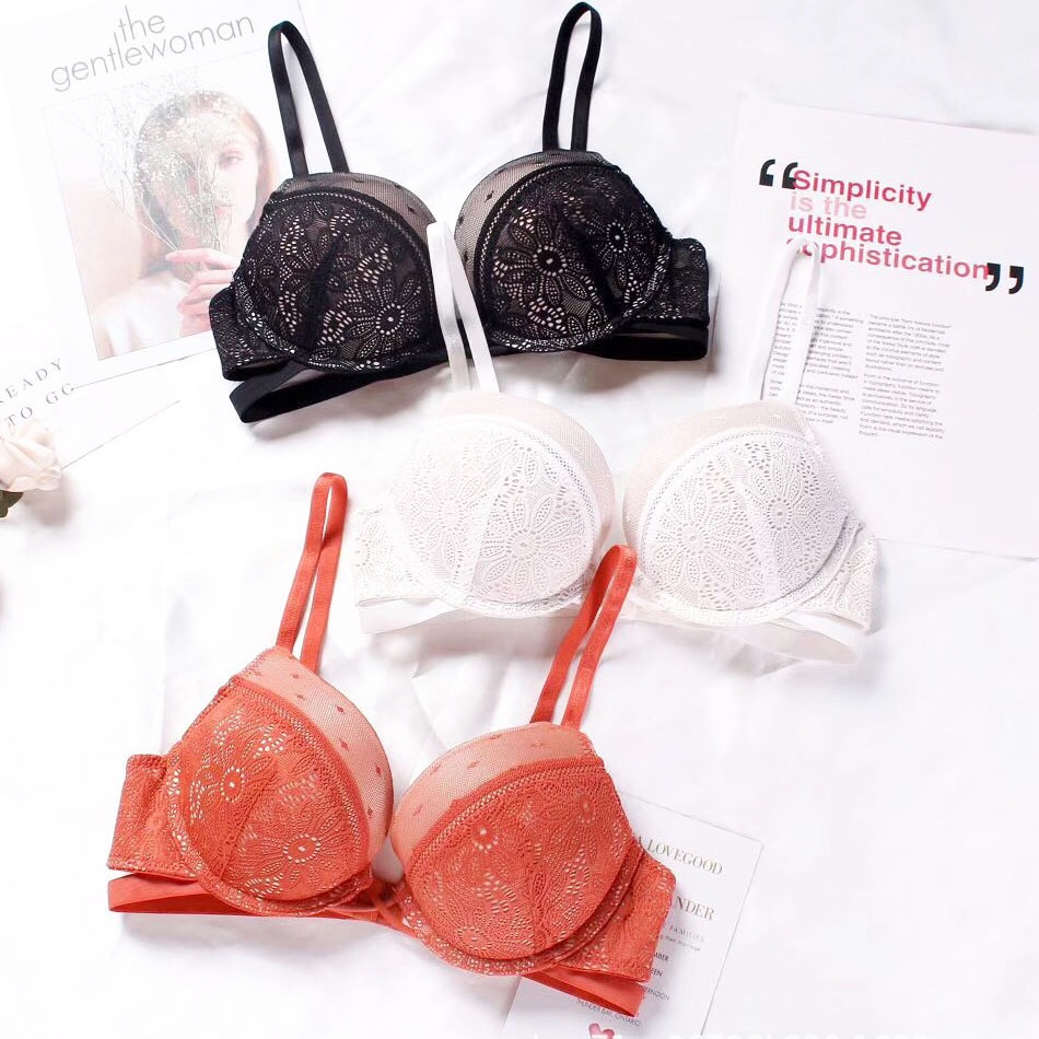 2024年新款文胸套装外贸跨境专供欧美性感蕾丝无痕内衣女聚拢胸罩