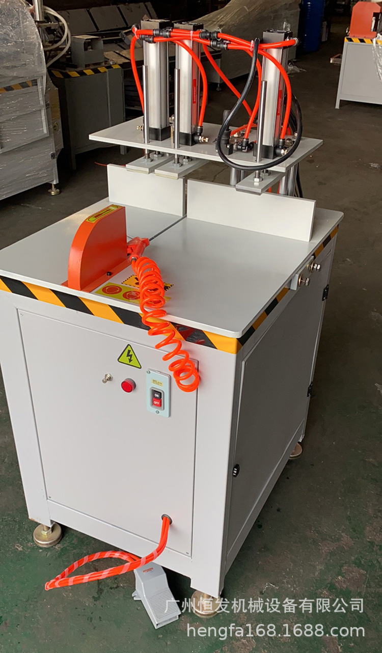 16寸405气动90度断料锯切割铝合金门窗铝型材切割断料机锯铝机