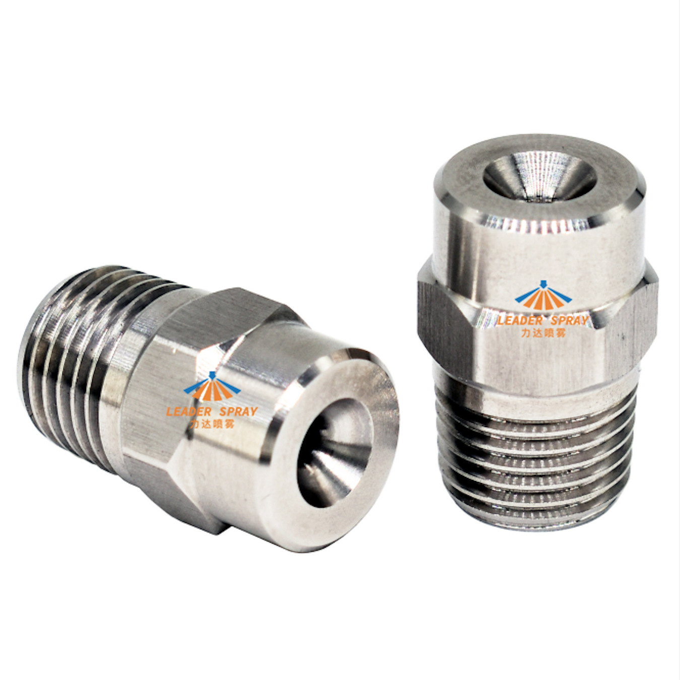 汽车雨淋测试喷淋头果蔬清洗不锈钢90度标准角实心锥形喷嘴喷头