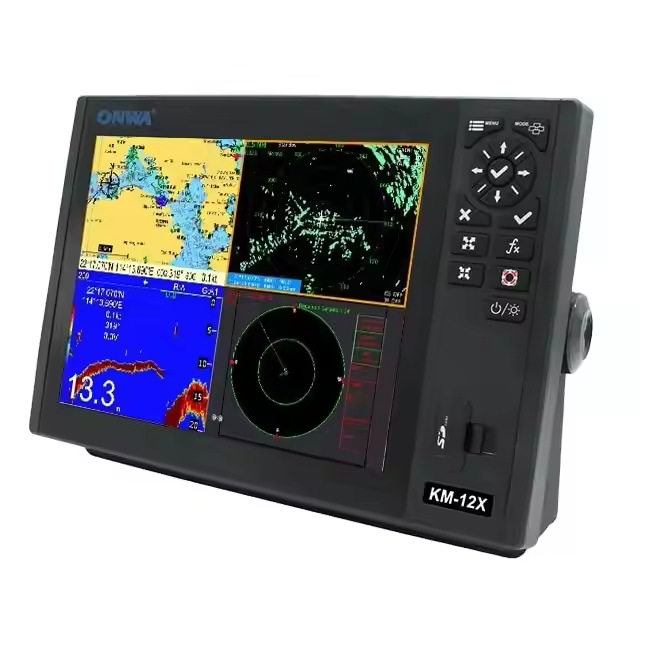 ONWA KM-12X  12-Inch GPS寻鱼/深度测深仪/回声测深仪 AIS 5in1