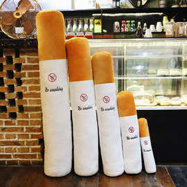 8%禁烟抱枕超长大号圆柱靠垫戒烟娃娃创意情人节礼物送女友男友香烟