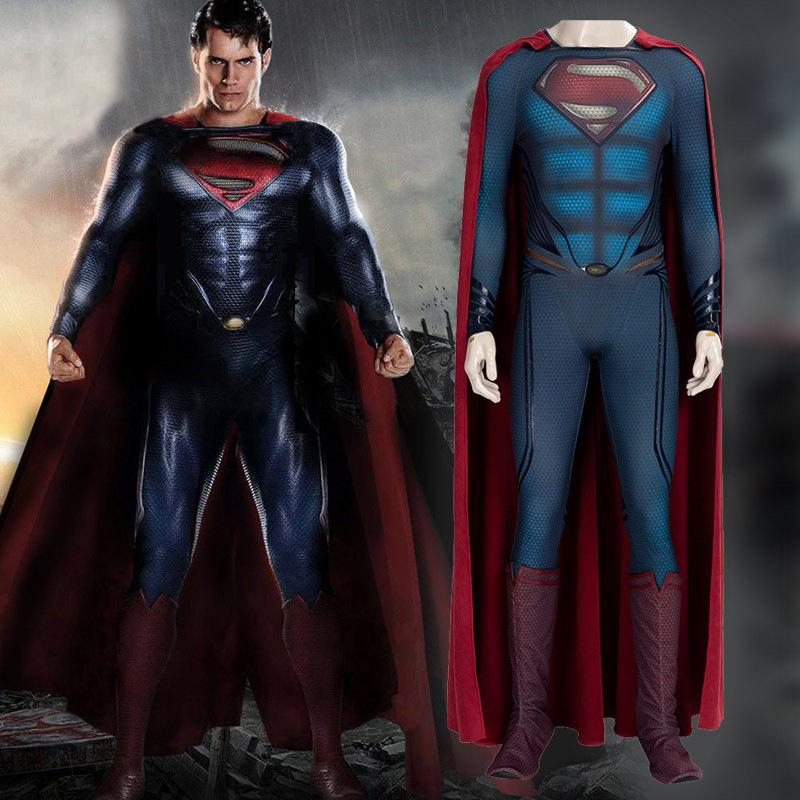 超人钢铁之躯2cos服克拉克连体衣cosplay套装演出服