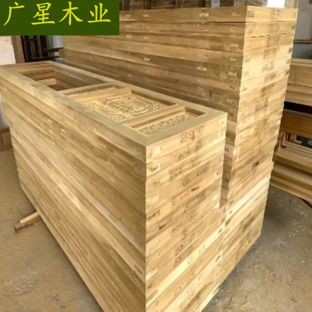 批发大径非洲柚木 绿丙桑实木原木 特斯金莲家具木板楼梯扶手木料