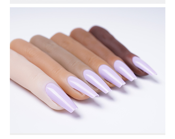 美甲硅胶练习手指模型带关节可弯曲硅胶假手指亚马逊跨境外贸热卖