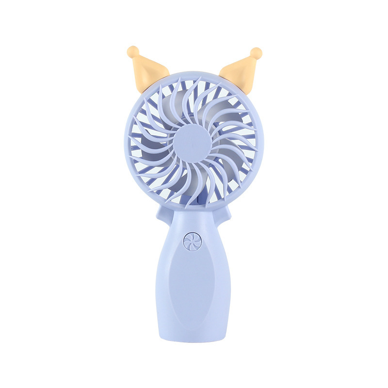 Replaceable Ears Summer Camping Portable Electric Fan Cute Small Handheld Fan Student Activity Prize