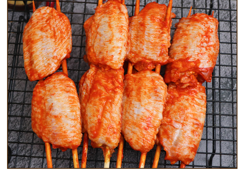 匠军双签翅中串奥尔良鸡中翅串户外烧烤翅中商用油炸半成品食材