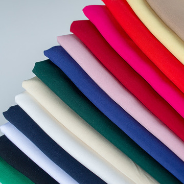 人造棉布料夏季绵绸纯色连衣裙宝宝棉绸纯棉睡衣服装面料清仓直销