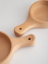 4TXN批发实木水瓢家用榉木相思木勺舀水勺木把大碗米勺汤勺酒瓢浴