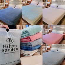 希尔顿花园牛奶绒床笠 夹棉席梦思全包围加厚床垫床罩保护罩防滑