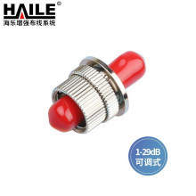 HAILE 可调节光纤衰减器1dB-29dB ST可调节式法兰衰减器适配器