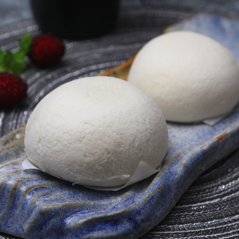 广式金沙松皮包流沙包212克4个速冻半成品茶楼酒店传统剥皮包商用