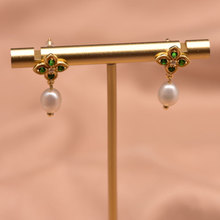 珍珠耳钉925纯银针高级感巴洛克耳饰复古气质爱迪生珍珠耳环批发