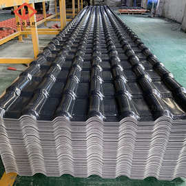 佛山合成树脂瓦厂家别墅屋顶装饰塑料滴水瓦asa仿古瓦加厚塑料瓦