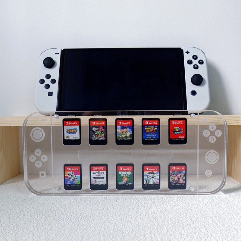 任天堂switcholed卡盒亚克力卡带收纳tf卡保护壳ns卡带收纳盒现货