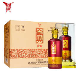 四川名酒全兴贵宾四星 50度浓香型白酒整箱6瓶出售全兴老号