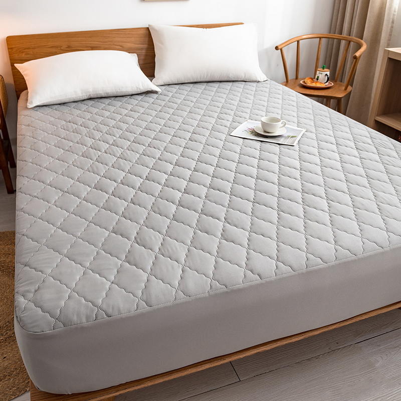 2024 New Thickened Bedspread Plain Waterproof Brushed Bedspread Four Seasons One-Piece Wholesale Simmons Dust Cover