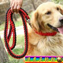 狗狗牵引绳狗绳子金毛拉布拉多哈士奇遛狗狗链子中大型犬宠物用品