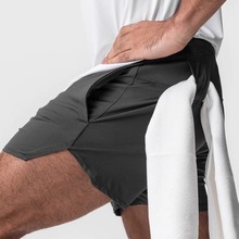 新款夏季跨境休闲运动裤男速干网眼透气健身跑步训练篮球膝上短裤