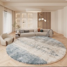 现代简约圆形地毯ins风卧室床边毯客厅大面积仿羊绒隔凉地毯代发