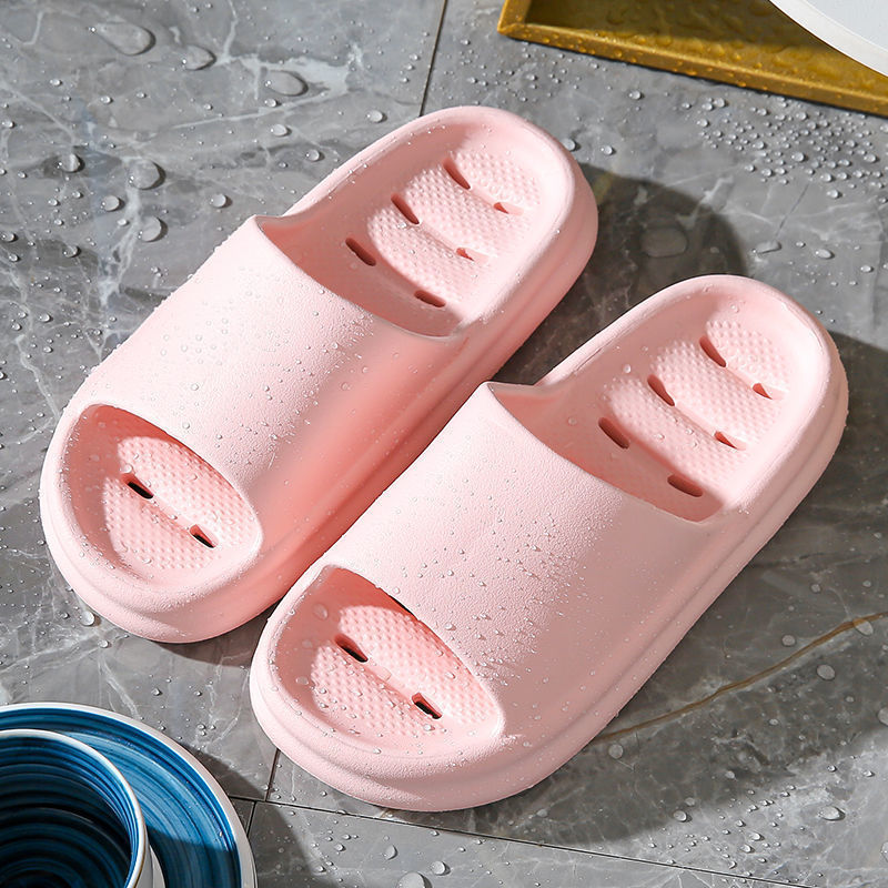 2023 New Bathroom Slippers Summer Poop Leakage Quick-Drying Indoor Slippers Home Slippers One-Hand Wholesale