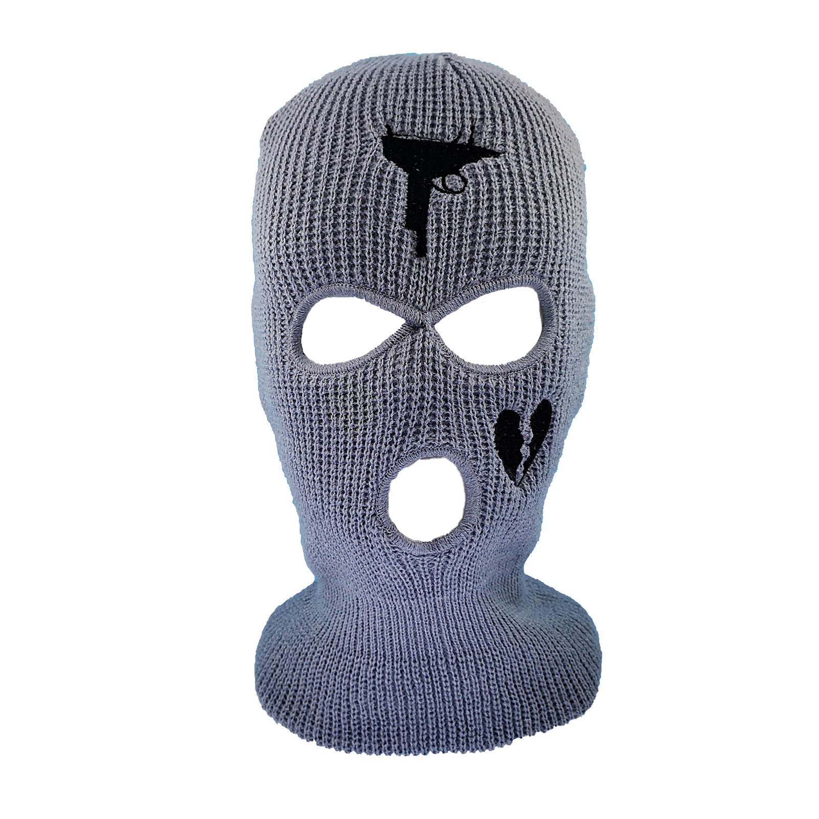 跨境电商 绣花腈纶三孔帽 滑雪面具 ski mask 批发代发
