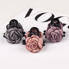 玫瑰恋曲气质优雅双面玫瑰花发夹春夏新款高颜值甜美时尚花朵发夹