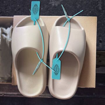 外贸椰子拖鞋室外yeezy居家一字拖侃爷同款厚底情侣外穿拖鞋eva