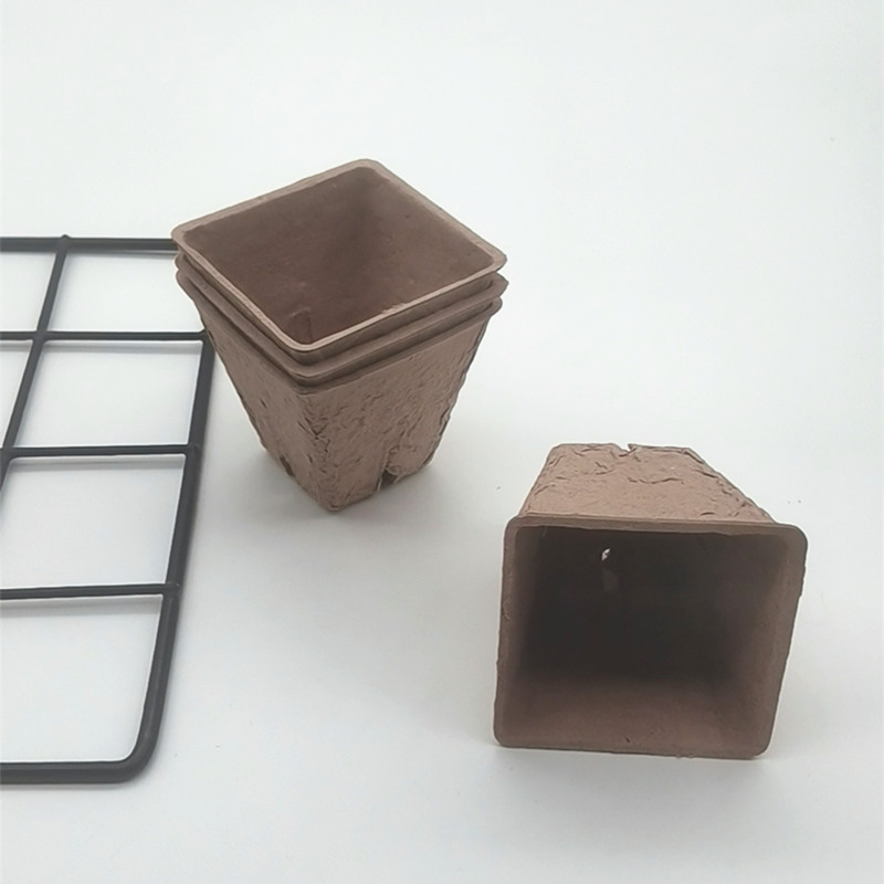 可降解控根定植纸浆育苗小花盆营养杯育苗钵花卉栽培杯纸筒营养袋