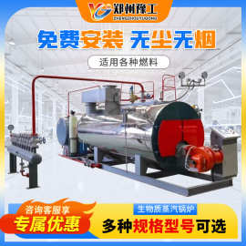 豫工业全自动食品服装厂用环保节能蒸汽发生器生物质颗粒燃料锅炉