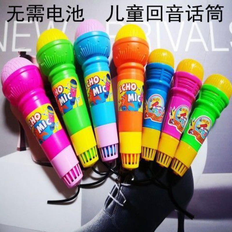 儿童话筒网红回声物理回音麦克风无需插电主持人无线模型好物跨境