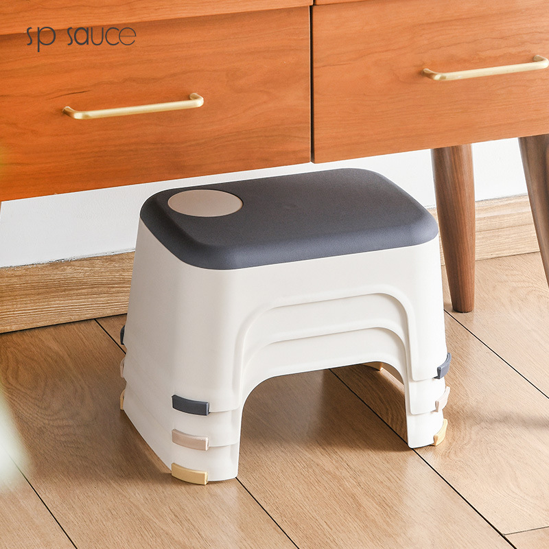 sp sauce小凳子家用成人换鞋凳加厚浴室防滑凳简约风
