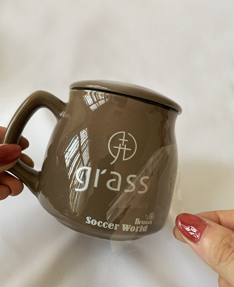 uv转印贴银色logo转移立体感压贴纸镂空水晶标贴陶瓷水杯撕膜留字