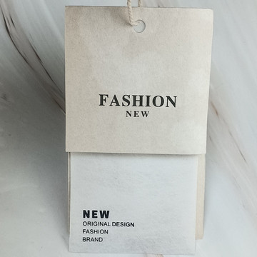 服装吊牌定 做logo衣服女装标挂牌订 做现货羊皮纸特种纤维纸吊卡