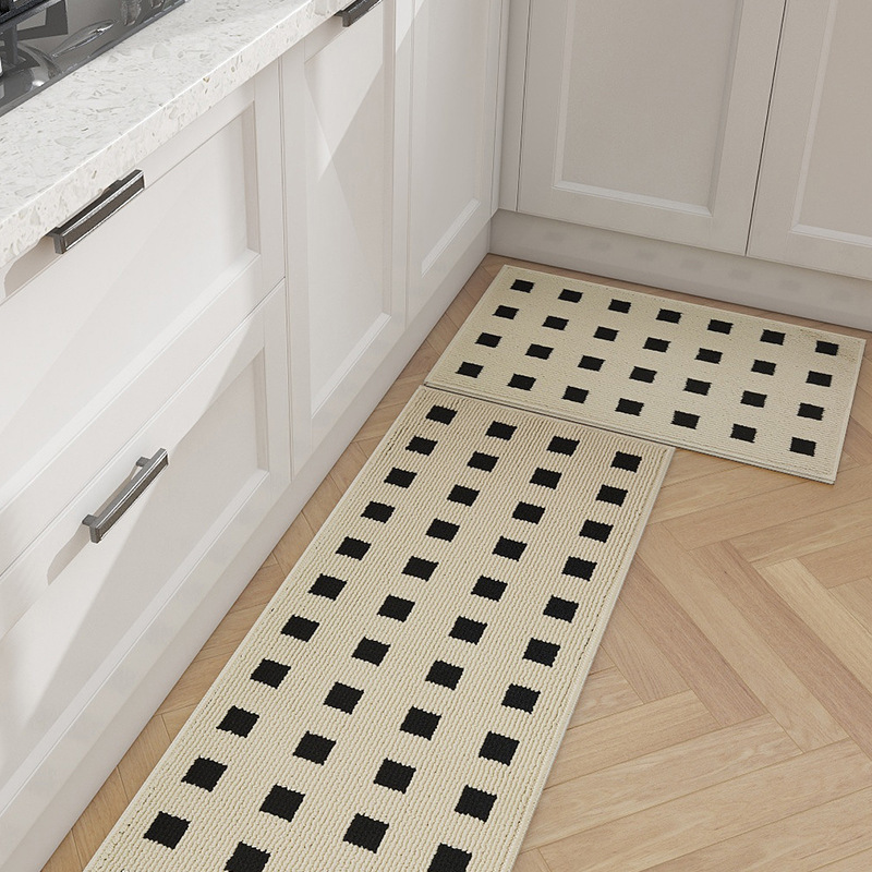 Kitchen Floor Mat Waterproof Oil-Proof Carpet Washable Erasable Strip Non-Slip Stain-Resistant Wear-Resistant Mat Entrance Mat