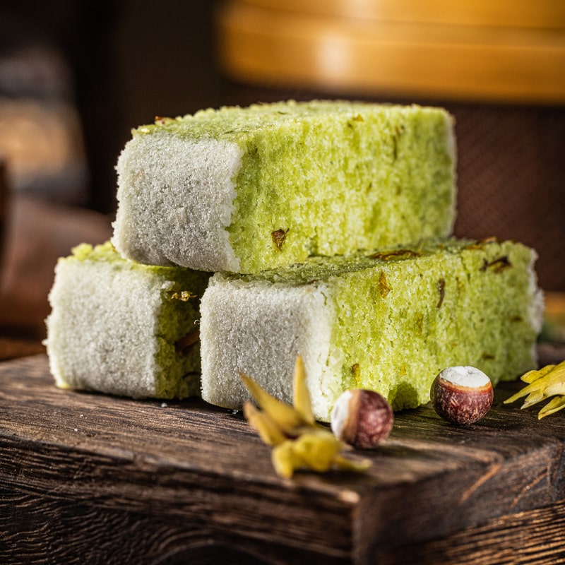 杨先生铁皮石斛花芡实糕八珍糕健康食品零食糕点米糕营养药食同源