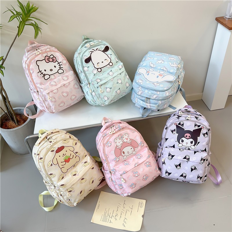 Clow M Backpack Japanese Sanrio Large Student Schoolbag Cute Backpack Large Capacity for Middle School Students