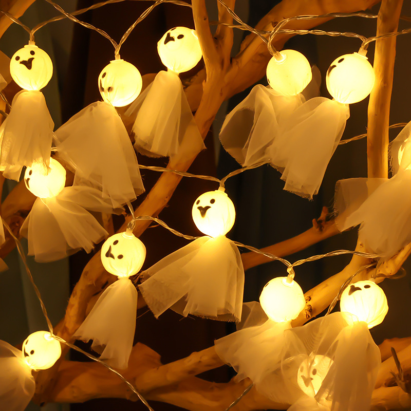 Led New Halloween Lighting Chain Pumpkin String Eye Ghost Festival Decorative String Lights Lighting Chain Ghost Festival Scene Layout