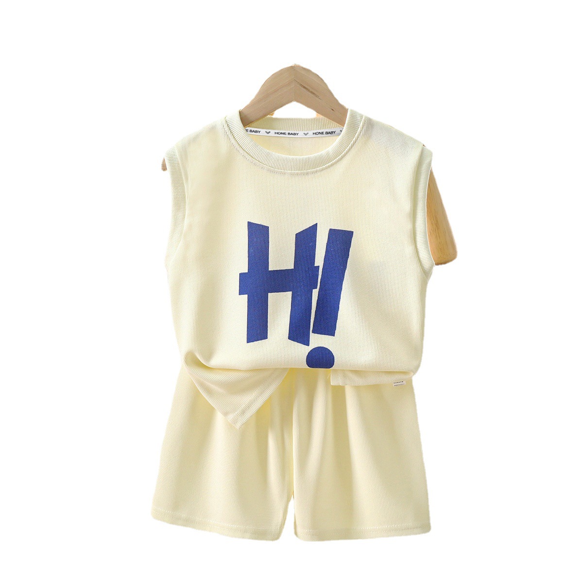 Children's Vest Suit Class a Summer Baby New Boys' Korean Style Girls Clothes Summer Clothes 2024 Children's Clothing