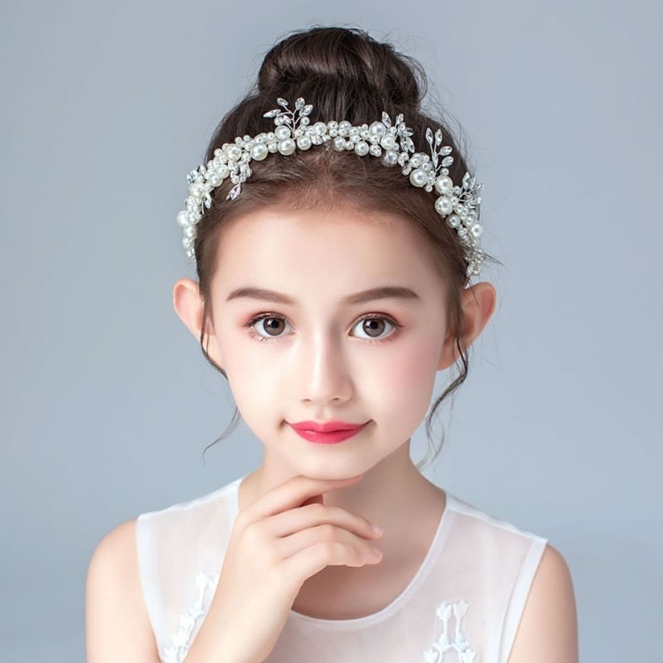 新疆西藏专链儿童头饰公主发带女童头花超仙女孩生日演出舞蹈走秀