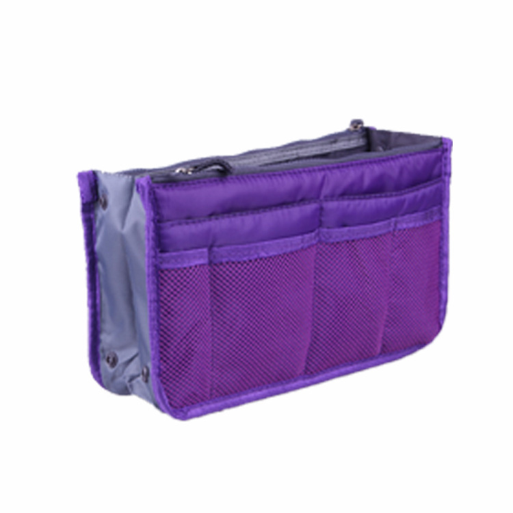 Portable Double Zipper Cosmetic Bag